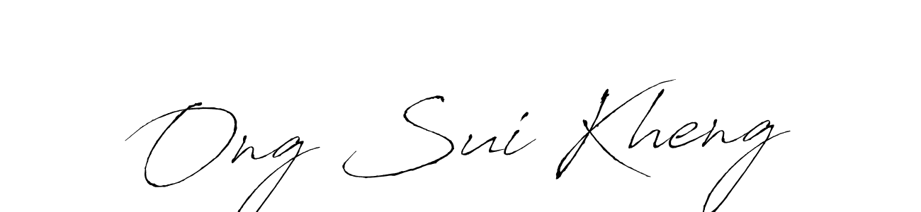 Design your own signature with our free online signature maker. With this signature software, you can create a handwritten (Antro_Vectra) signature for name Ong Sui Kheng. Ong Sui Kheng signature style 6 images and pictures png