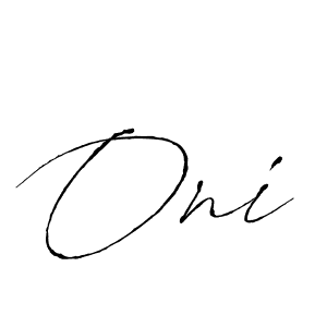 Also we have Oni name is the best signature style. Create professional handwritten signature collection using Antro_Vectra autograph style. Oni signature style 6 images and pictures png
