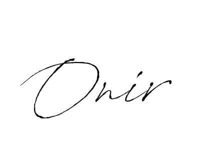 The best way (Antro_Vectra) to make a short signature is to pick only two or three words in your name. The name Onir include a total of six letters. For converting this name. Onir signature style 6 images and pictures png