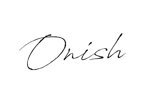 Make a beautiful signature design for name Onish. With this signature (Antro_Vectra) style, you can create a handwritten signature for free. Onish signature style 6 images and pictures png