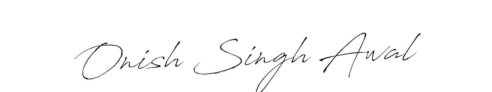 You should practise on your own different ways (Antro_Vectra) to write your name (Onish Singh Awal) in signature. don't let someone else do it for you. Onish Singh Awal signature style 6 images and pictures png