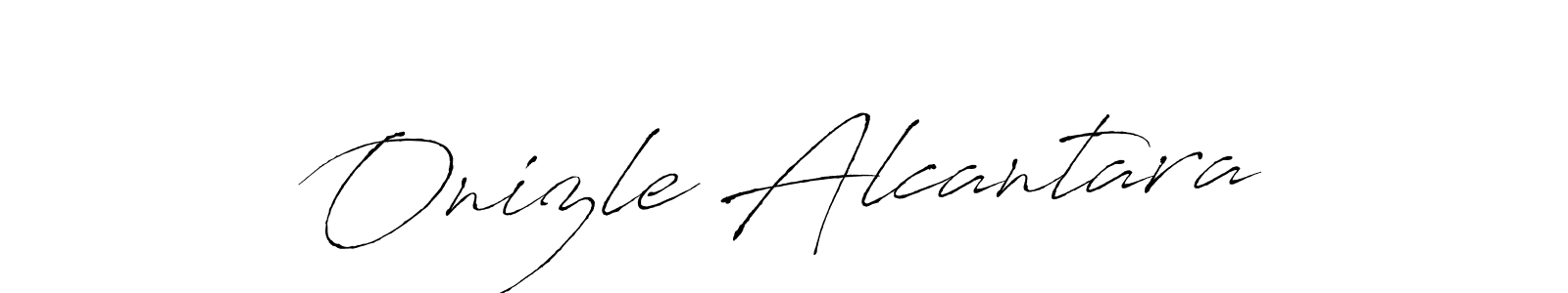 Create a beautiful signature design for name Onizle Alcantara. With this signature (Antro_Vectra) fonts, you can make a handwritten signature for free. Onizle Alcantara signature style 6 images and pictures png