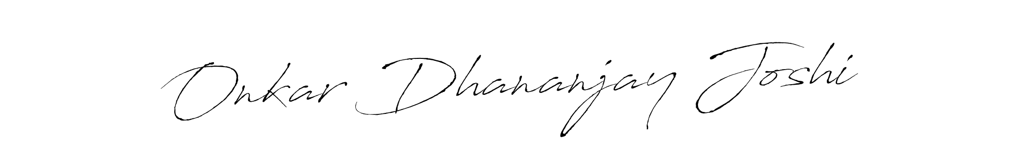 Design your own signature with our free online signature maker. With this signature software, you can create a handwritten (Antro_Vectra) signature for name Onkar Dhananjay Joshi. Onkar Dhananjay Joshi signature style 6 images and pictures png