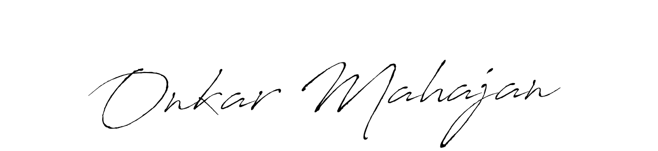 Design your own signature with our free online signature maker. With this signature software, you can create a handwritten (Antro_Vectra) signature for name Onkar Mahajan. Onkar Mahajan signature style 6 images and pictures png