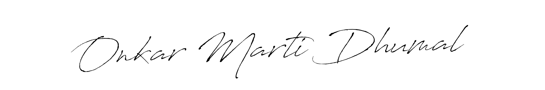 Onkar Marti Dhumal stylish signature style. Best Handwritten Sign (Antro_Vectra) for my name. Handwritten Signature Collection Ideas for my name Onkar Marti Dhumal. Onkar Marti Dhumal signature style 6 images and pictures png