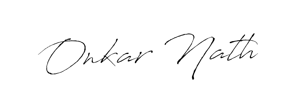 Onkar Nath stylish signature style. Best Handwritten Sign (Antro_Vectra) for my name. Handwritten Signature Collection Ideas for my name Onkar Nath. Onkar Nath signature style 6 images and pictures png