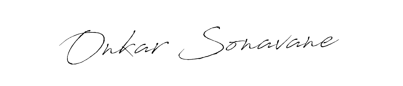 How to make Onkar Sonavane name signature. Use Antro_Vectra style for creating short signs online. This is the latest handwritten sign. Onkar Sonavane signature style 6 images and pictures png