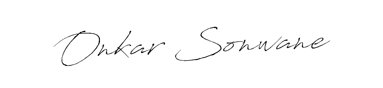 Design your own signature with our free online signature maker. With this signature software, you can create a handwritten (Antro_Vectra) signature for name Onkar Sonwane. Onkar Sonwane signature style 6 images and pictures png