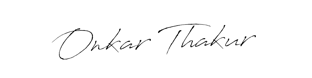 Design your own signature with our free online signature maker. With this signature software, you can create a handwritten (Antro_Vectra) signature for name Onkar Thakur. Onkar Thakur signature style 6 images and pictures png