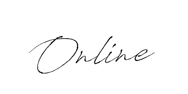 The best way (Antro_Vectra) to make a short signature is to pick only two or three words in your name. The name Online include a total of six letters. For converting this name. Online signature style 6 images and pictures png