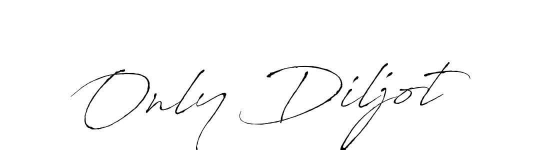 Design your own signature with our free online signature maker. With this signature software, you can create a handwritten (Antro_Vectra) signature for name Only Diljot. Only Diljot signature style 6 images and pictures png