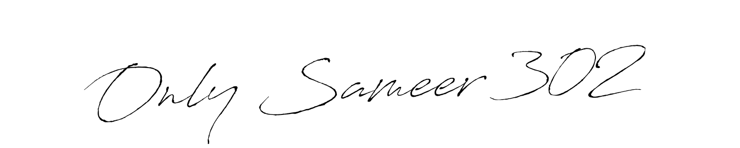 Once you've used our free online signature maker to create your best signature Antro_Vectra style, it's time to enjoy all of the benefits that Only Sameer 302 name signing documents. Only Sameer 302 signature style 6 images and pictures png