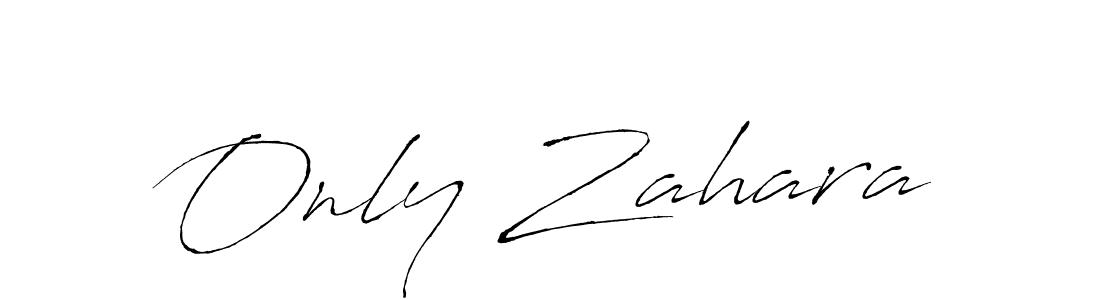 How to make Only Zahara name signature. Use Antro_Vectra style for creating short signs online. This is the latest handwritten sign. Only Zahara signature style 6 images and pictures png