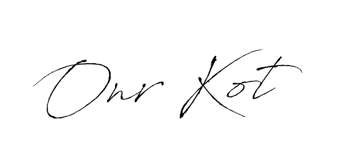 Design your own signature with our free online signature maker. With this signature software, you can create a handwritten (Antro_Vectra) signature for name Onr Kot. Onr Kot signature style 6 images and pictures png