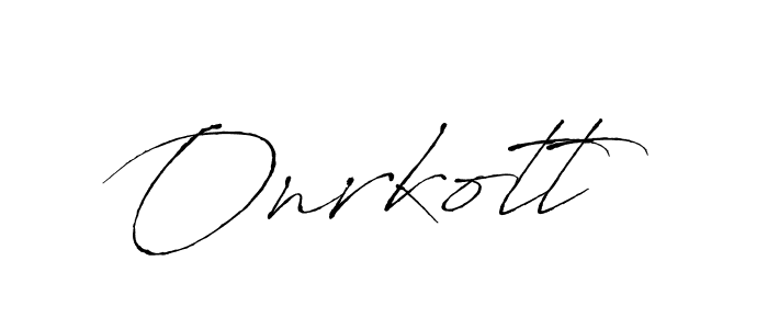 How to make Onrkott signature? Antro_Vectra is a professional autograph style. Create handwritten signature for Onrkott name. Onrkott signature style 6 images and pictures png