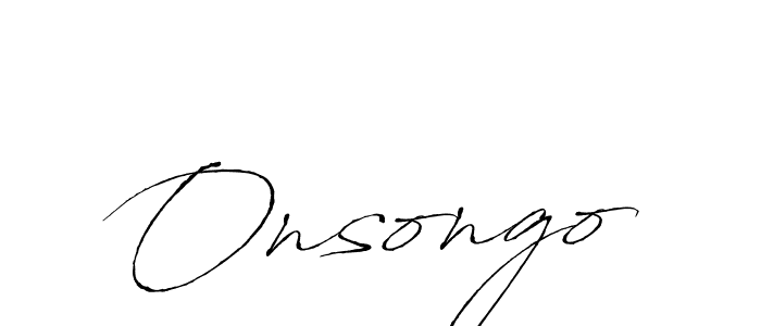 Also we have Onsongo name is the best signature style. Create professional handwritten signature collection using Antro_Vectra autograph style. Onsongo signature style 6 images and pictures png