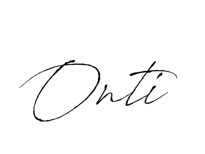 Make a beautiful signature design for name Onti. Use this online signature maker to create a handwritten signature for free. Onti signature style 6 images and pictures png
