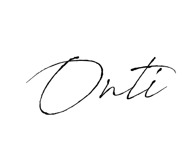 Make a beautiful signature design for name Onti. Use this online signature maker to create a handwritten signature for free. Onti signature style 6 images and pictures png