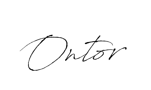 Use a signature maker to create a handwritten signature online. With this signature software, you can design (Antro_Vectra) your own signature for name Ontor. Ontor signature style 6 images and pictures png