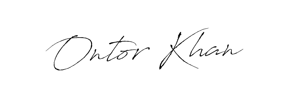 if you are searching for the best signature style for your name Ontor Khan. so please give up your signature search. here we have designed multiple signature styles  using Antro_Vectra. Ontor Khan signature style 6 images and pictures png