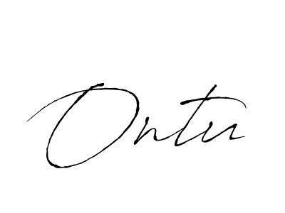 Also we have Ontu name is the best signature style. Create professional handwritten signature collection using Antro_Vectra autograph style. Ontu signature style 6 images and pictures png