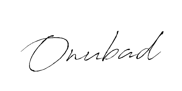 Design your own signature with our free online signature maker. With this signature software, you can create a handwritten (Antro_Vectra) signature for name Onubad. Onubad signature style 6 images and pictures png