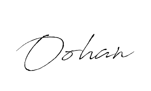 Make a beautiful signature design for name Oohan. With this signature (Antro_Vectra) style, you can create a handwritten signature for free. Oohan signature style 6 images and pictures png