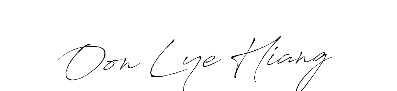 Also You can easily find your signature by using the search form. We will create Oon Lye Hiang name handwritten signature images for you free of cost using Antro_Vectra sign style. Oon Lye Hiang signature style 6 images and pictures png