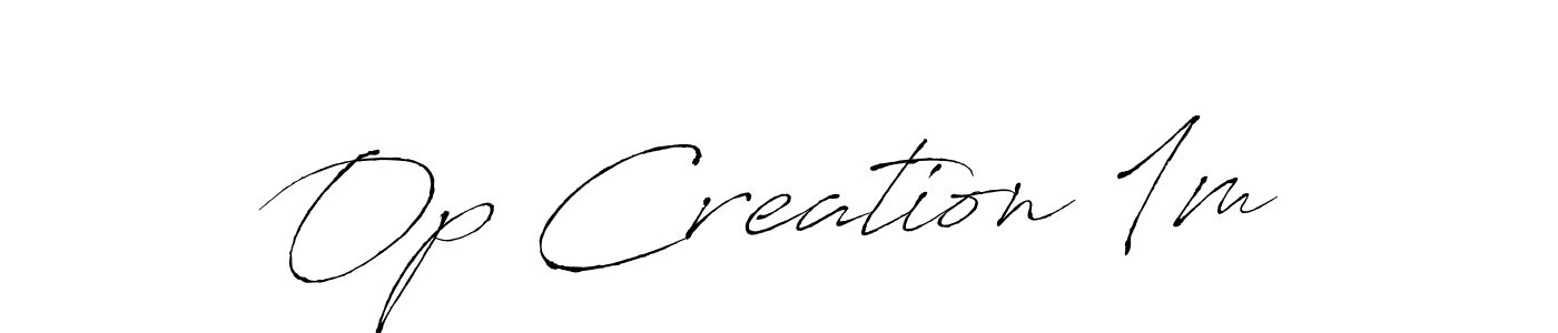 Create a beautiful signature design for name Op Creation 1m. With this signature (Antro_Vectra) fonts, you can make a handwritten signature for free. Op Creation 1m signature style 6 images and pictures png