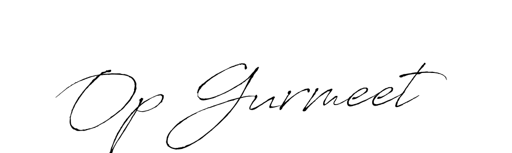Design your own signature with our free online signature maker. With this signature software, you can create a handwritten (Antro_Vectra) signature for name Op Gurmeet. Op Gurmeet signature style 6 images and pictures png