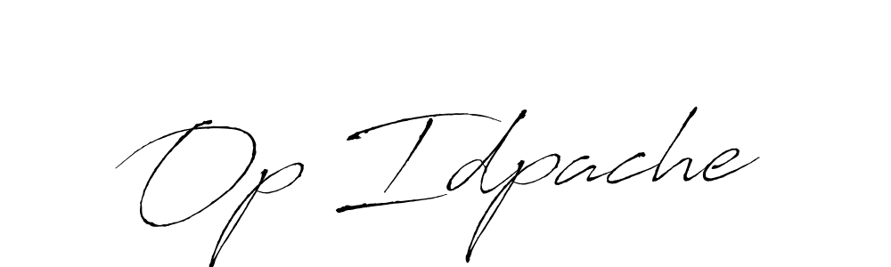 How to make Op Idpache signature? Antro_Vectra is a professional autograph style. Create handwritten signature for Op Idpache name. Op Idpache signature style 6 images and pictures png