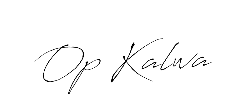 How to Draw Op Kalwa signature style? Antro_Vectra is a latest design signature styles for name Op Kalwa. Op Kalwa signature style 6 images and pictures png