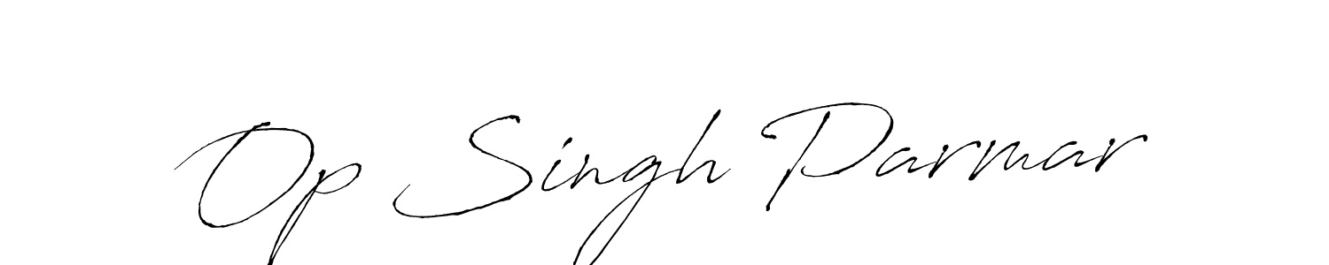 Op Singh Parmar stylish signature style. Best Handwritten Sign (Antro_Vectra) for my name. Handwritten Signature Collection Ideas for my name Op Singh Parmar. Op Singh Parmar signature style 6 images and pictures png