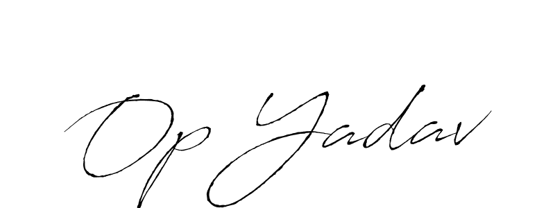 Create a beautiful signature design for name Op Yadav. With this signature (Antro_Vectra) fonts, you can make a handwritten signature for free. Op Yadav signature style 6 images and pictures png