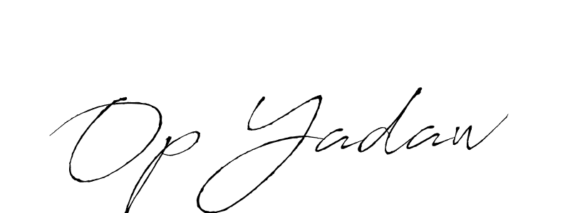Also we have Op Yadaw name is the best signature style. Create professional handwritten signature collection using Antro_Vectra autograph style. Op Yadaw signature style 6 images and pictures png
