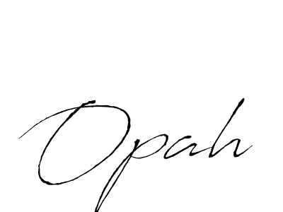 Design your own signature with our free online signature maker. With this signature software, you can create a handwritten (Antro_Vectra) signature for name Opah. Opah signature style 6 images and pictures png