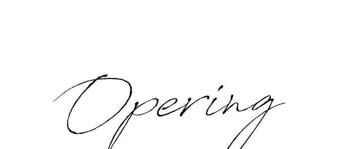 Use a signature maker to create a handwritten signature online. With this signature software, you can design (Antro_Vectra) your own signature for name Opering. Opering signature style 6 images and pictures png