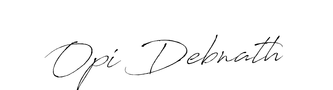 Make a beautiful signature design for name Opi Debnath. With this signature (Antro_Vectra) style, you can create a handwritten signature for free. Opi Debnath signature style 6 images and pictures png