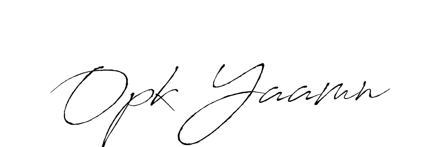 How to make Opk Yaamn signature? Antro_Vectra is a professional autograph style. Create handwritten signature for Opk Yaamn name. Opk Yaamn signature style 6 images and pictures png