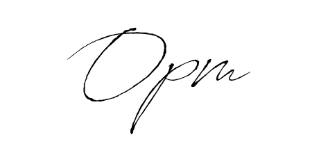Turn your name Opm into a signature brand with Antro_Vectra styling. Download in standard PNG or transparent format anytime. Opm signature style 6 images and pictures png