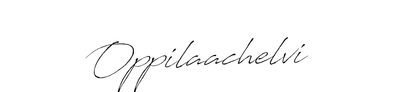 How to make Oppilaachelvi name signature. Use Antro_Vectra style for creating short signs online. This is the latest handwritten sign. Oppilaachelvi signature style 6 images and pictures png