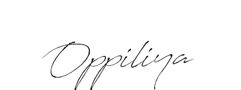 Oppiliya stylish signature style. Best Handwritten Sign (Antro_Vectra) for my name. Handwritten Signature Collection Ideas for my name Oppiliya. Oppiliya signature style 6 images and pictures png