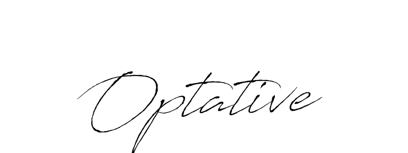 Make a beautiful signature design for name Optative. With this signature (Antro_Vectra) style, you can create a handwritten signature for free. Optative signature style 6 images and pictures png