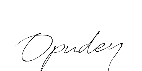 Make a beautiful signature design for name Opudey. With this signature (Antro_Vectra) style, you can create a handwritten signature for free. Opudey signature style 6 images and pictures png