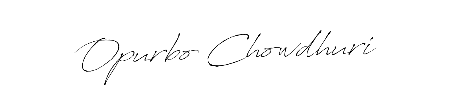 Also we have Opurbo Chowdhuri name is the best signature style. Create professional handwritten signature collection using Antro_Vectra autograph style. Opurbo Chowdhuri signature style 6 images and pictures png