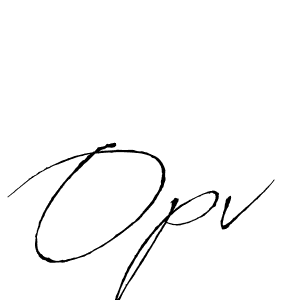 Design your own signature with our free online signature maker. With this signature software, you can create a handwritten (Antro_Vectra) signature for name Opv. Opv signature style 6 images and pictures png