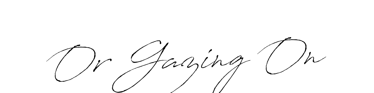 if you are searching for the best signature style for your name Or Gazing On. so please give up your signature search. here we have designed multiple signature styles  using Antro_Vectra. Or Gazing On signature style 6 images and pictures png
