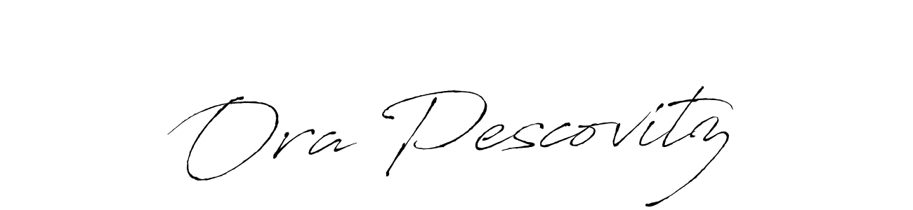 How to make Ora Pescovitz signature? Antro_Vectra is a professional autograph style. Create handwritten signature for Ora Pescovitz name. Ora Pescovitz signature style 6 images and pictures png