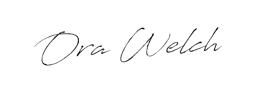 Make a beautiful signature design for name Ora Welch. With this signature (Antro_Vectra) style, you can create a handwritten signature for free. Ora Welch signature style 6 images and pictures png