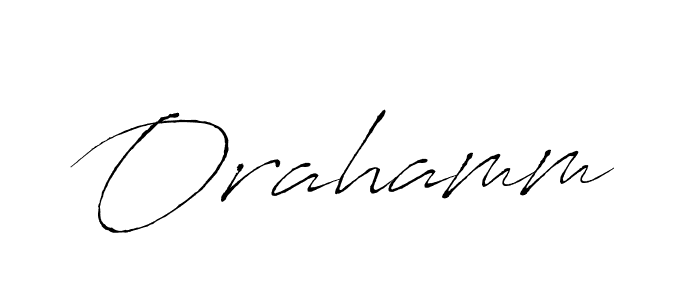 How to make Orahamm signature? Antro_Vectra is a professional autograph style. Create handwritten signature for Orahamm name. Orahamm signature style 6 images and pictures png